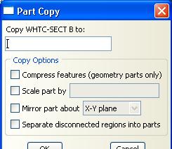 PARTS Parts can be scaled and/or mirrored while copying