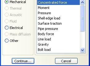 load (or boundary condition), and