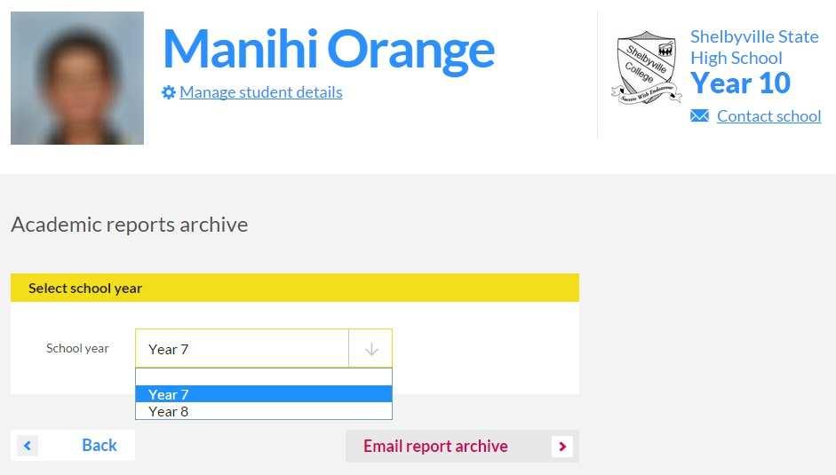 3. To return to the My Students page select the QParents logo at the top of the screen.
