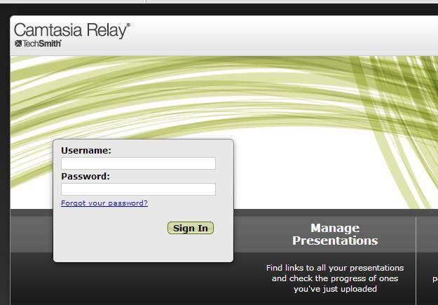 Relay can be used to add captions, trim the start and finish, create the recording, and export the file to a server for playback.