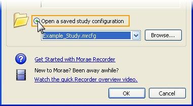 6. In the Study Details dialog box, define the study details and click OK. 7. Click Modify Recording Details to open the Recording Details dialog box. 8.