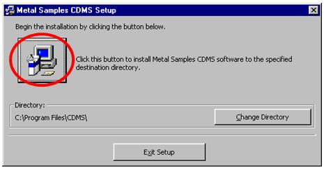 3. Click the install button to begin installation. Note, it is recommended that you install the software in the default directory. 4.