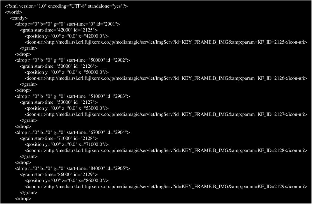5 shows an example of defined XML schema by this step on the method. 4.