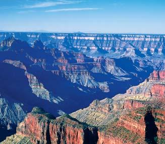 There are many canyons in Arizona. Some are small and some are big. The Grand Canyon is the biggest and most famous. It is 277 miles long, 18 miles wide, and 5,000 feet deep.