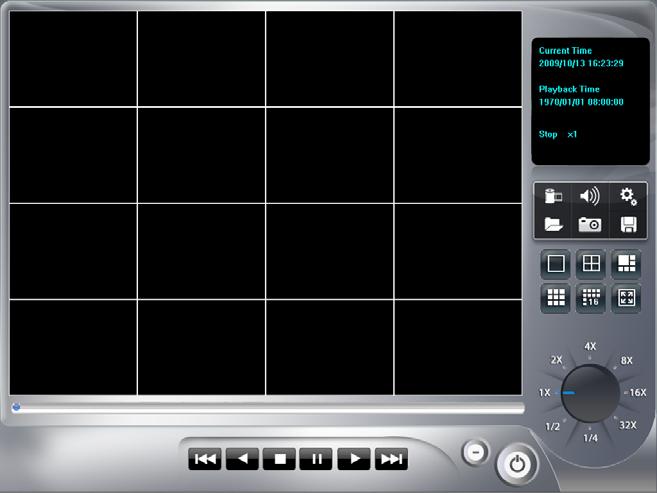 SecuGuard Basic Playback Playback: Step 1 : Click Playback button to