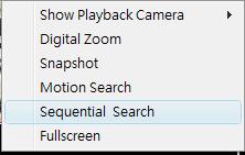 SecuGuard Basic 2. Playback check. The search area will overlay a transparent red mask.