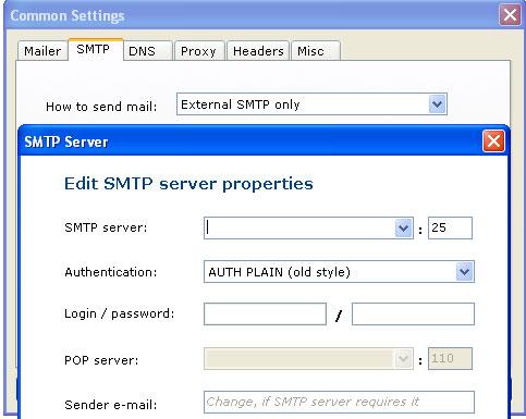 To enter your HG SMTP settings, goto SMTP settings as shown below I did not mention SMTP server because it depends upon your primary website (if you are using HostGator) so, login into your account