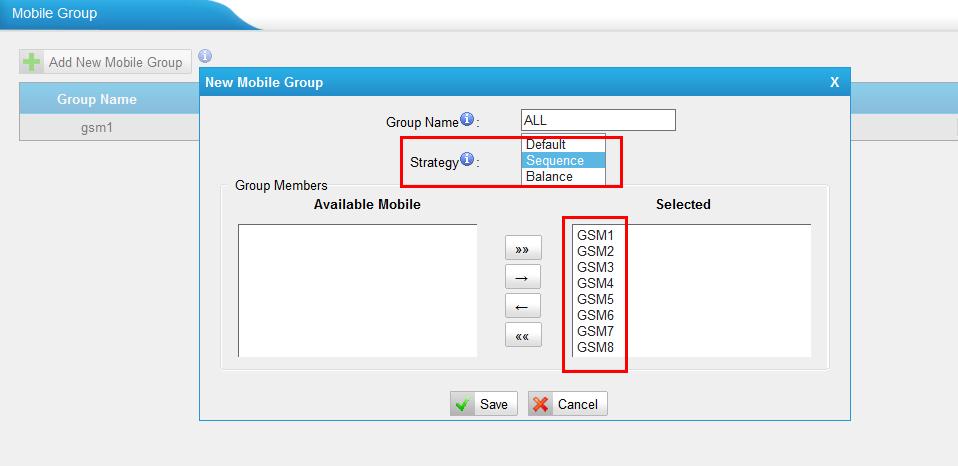 4.2 Dial external number in Lync Server 2013 through NeoGate TG There are multiple GSM channels installed in NeoGate TG for outbound calls.