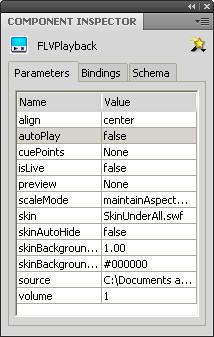 Figure 25 Component Inspector Panel Manipulating Symbols Blend effects, masks, and filters can be used to change the appearance of symbols.