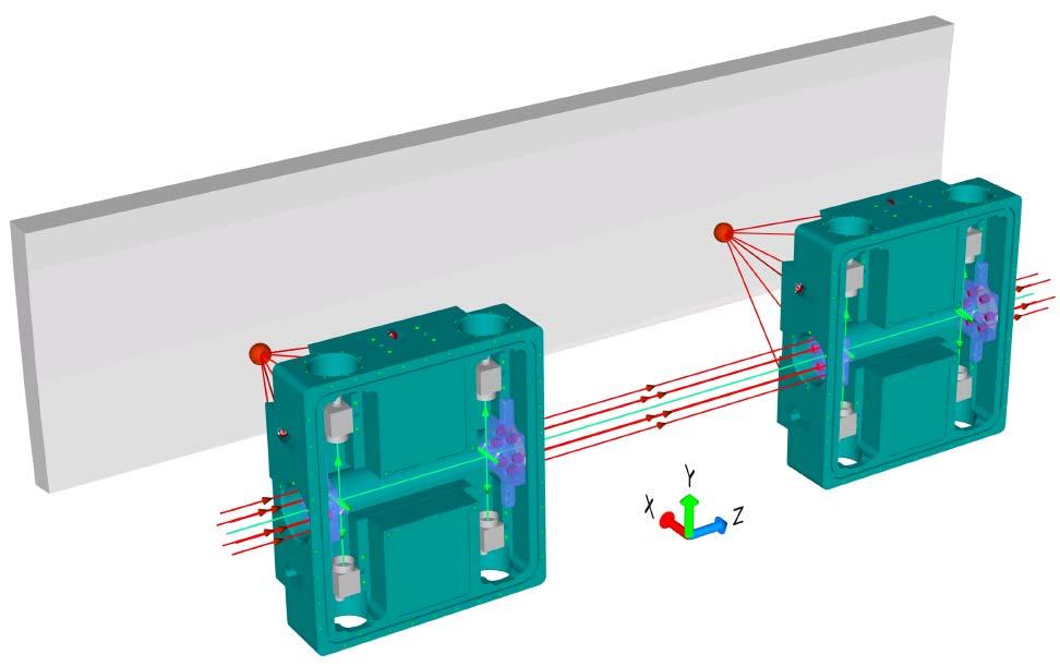 Figure 1: Mechanical design of the measurement units for the LiCAS train.