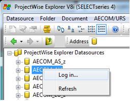 If you have an AECOMONLINE account or are not logged into the computer with your AECOM credentials, you will need to right click and select Login.