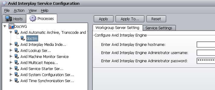 2 Avid Interplay Service Configuration n By default, Interplay Framework does not require a password. When a password is used, it is set through the System Configuration Service.