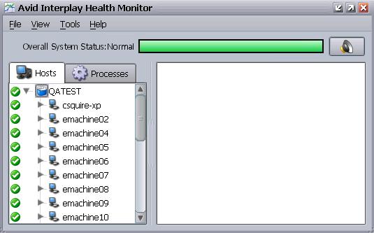 4 Avid Interplay Health Monitor Starting the Interplay Health Monitor To start the Interplay Health Monitor: 1.