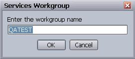 5 Avid Interplay Workgroup Properties To edit a workgroup name: 1. Click the Edit button on the Services tab. The Services Workgroup dialog box opens. 2. Enter the new workgroup name in the text box.