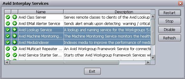 Configuring and Managing Workgroup Services Status column Start Type column Multiple service selected Action buttons n 3. Click the action button corresponding to the action you want to perform.