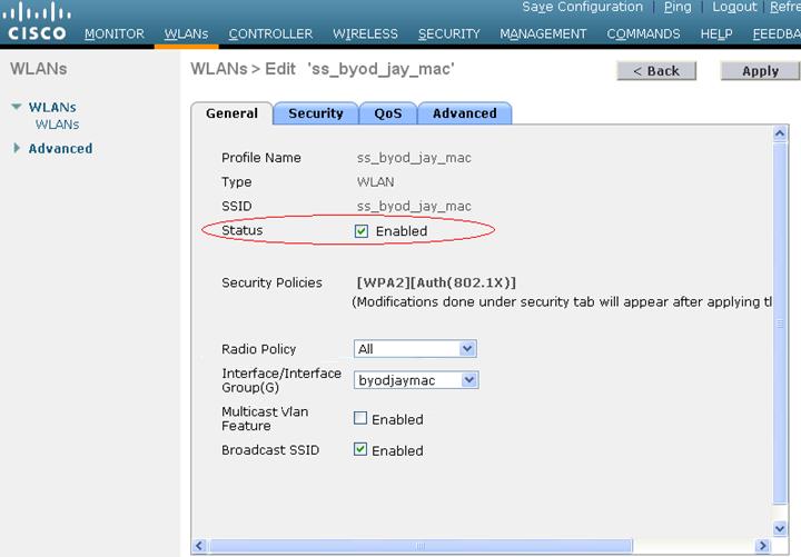 Figure 51 Configuring the General tab 7. Click the Security tab and configure the following: a.