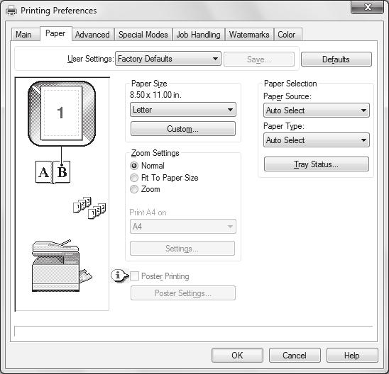 PRINTER BASIC PRINTING PROCEDURE The following example explains how to print a document from "WordPad", which is a standard accessory program in Windows.