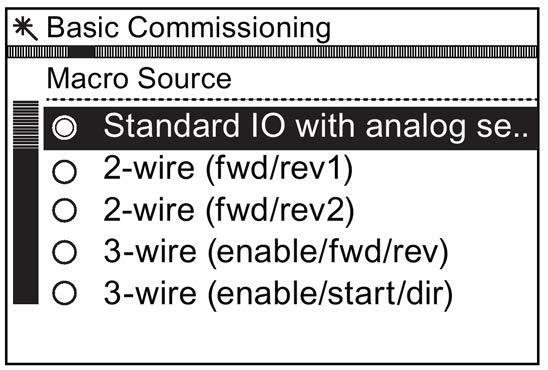 Wizards 4.1 Example wizard 10. Enter the correct pulses per revolution for the encoder. The information is normally printed on the casing of the encoder. 11. Select the required macro source.