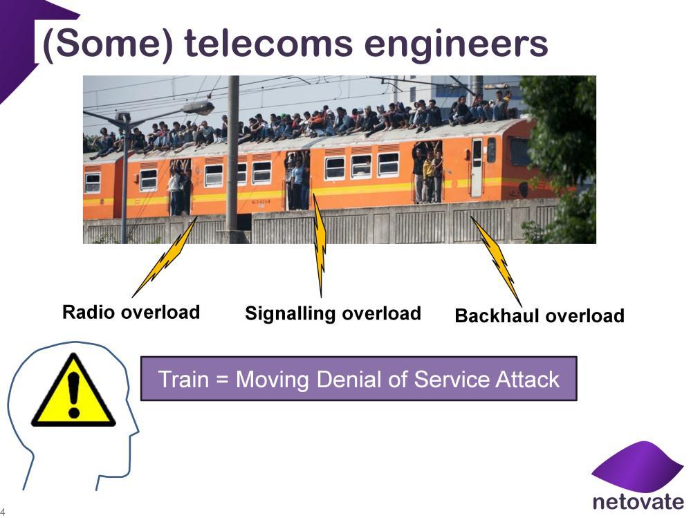 The technical difficulties of providing high-capacity services to trains should not be underestimated.