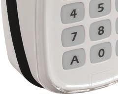 one of the keys supplied: 2 Step 1 Insert the key into the lock on the underside of the key pad.