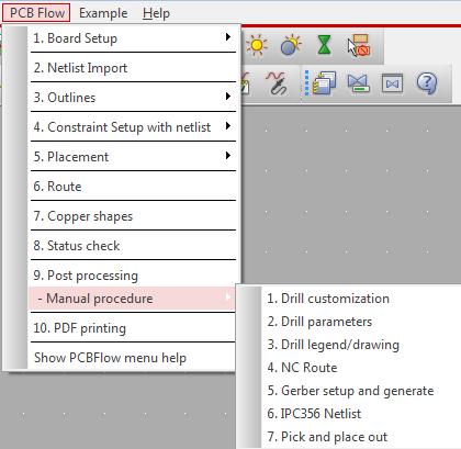 Postprocessing manual procedure Goes through some of the post processing dialogs Drill customization: ( ncdrill customization ) User interface to check that all drill sizes have drill symbols