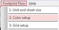 Unit and sheet size Unit and sheet size: Setup desired units (mm, mils etc.