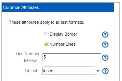 Tick within the Number Lines box if you require lines to be numbered in the Insert and type the number of lines