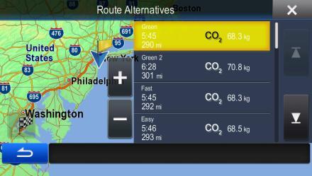 4. Or if you cannot find a good alternative, tap and scroll down for routes with different routing methods. 5.