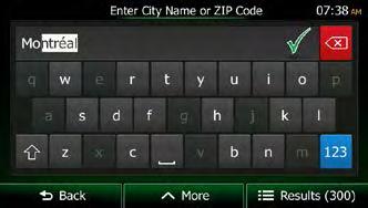 If needed, tap, enter the first few letters of the destination country or state on the keyboard, and select one from the list.