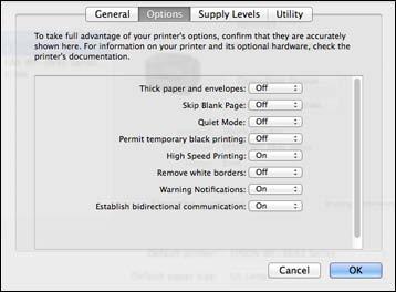 Printing With Expended Color Cartridges - OS X If printing stops, you can cancel your print job and select settings to temporarily print with only black ink on plain paper or on an envelope. 1.