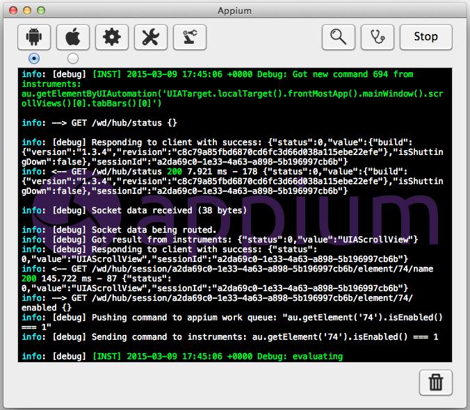 1) Using a Mac to Host Android Devices The first thing you need to do is go to the Appium website (http://appium.io) and install the latest version of Appium.