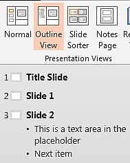 5.1.5.2 Text Box If a bulleted list is not being created from an existing placeholder on a design template, or if the intent is to add an additional bulleted list, follow these steps to create a new