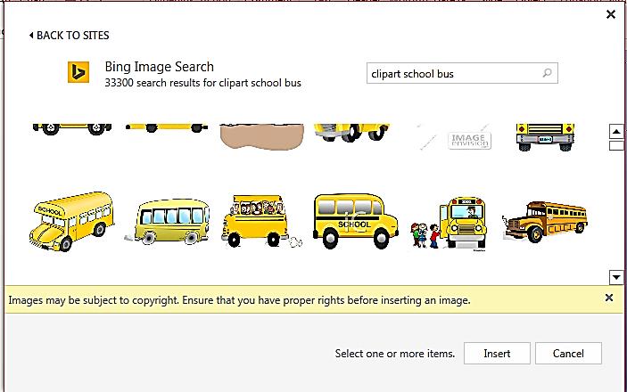 Continue selecting images to add to the document and click the Close (X) button in the top, right corner of the window to stop adding