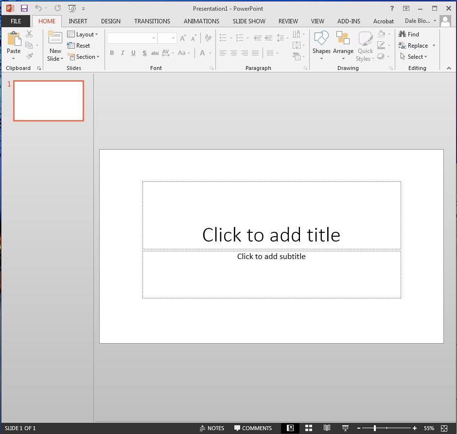 1.2 Screen Layout PowerPoint 2013