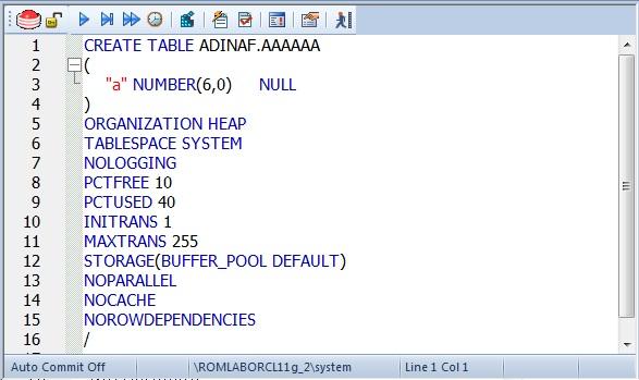 3 Ensure that the Columns tab is selected and select one of the columns you created in this table you want to modify.
