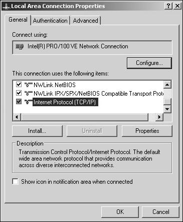 Double-click Internet Protocol (TCP/IP) (fig. 2). Then, select Use the Following IP address and enter desired IP address (fig. 3). Fig.