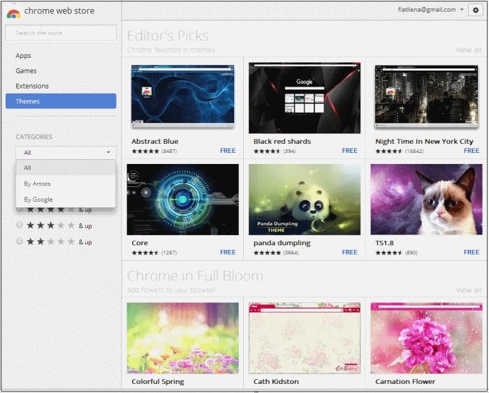 9.6.Applying Themes You can add themes to Dragon from the Chrome store. Click the menu button located at the top-right corner.