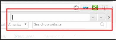 Use the keyboard shortcut CTRL + F keys. Type your search term in the find text box that appears in the top-right corner of the page.