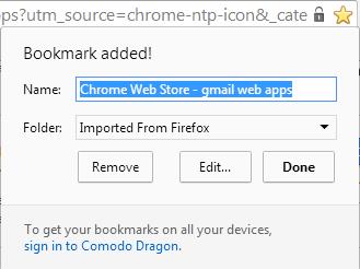 Managing Bookmarks Importing and Exporting Bookmarks 6.1.Creating Bookmarks Comodo Dragon allows you to create bookmarks in multiple ways.