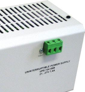 The battery is optionally available in a DIN roptional ail cabinet.