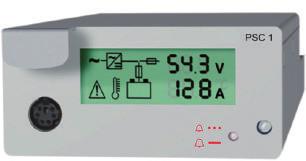 Power Supplies Power System System Controller Controller Controller for power supply systems DC ST 601 up to DC ST 2010 / rectifiers GR 600 - GR 2000 PSC 1 PSC 3 Description The PSC 1 is a simple