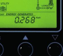 LCD display with a display memory (tracking of up to 15 years in power generation) Multiple
