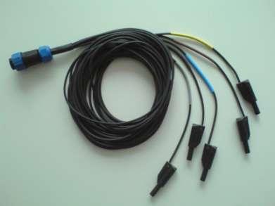 8. Voltage and Current Transformer wiring 8.1 The instrument is supplied with a voltage measurement assembly similar to the one below.