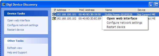 APPENDIX C ETHERNET SETUP In some cases, for example when there is DHCP server in the LAN, you may want to assign a static IP address to the instrument.