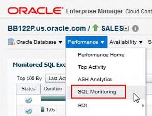 Real-Time SQL Monitoring Looking inside the SQL Can also be accessed