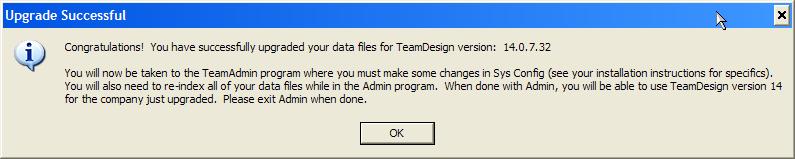 TeamDesign database is located. 3.