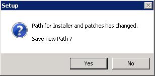 8. The installer will now ask where you would like the installer cache and patch files to be stored on the server. This must be a location accessible by all TeamDesign user workstations.