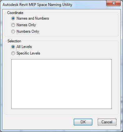 By using the Space Naming Utility provided by Autodesk; space Names and Numbers can be sync d with the Names and Numbers of Rooms that have been placed by an Architect using Revit Architecture.
