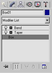 8 In the Modify panel, make sure Show End Result On/Off Toggle is on. 9 Change the height of the box using the spinner arrows. Don't make the box so high you can't see the top in the viewport.