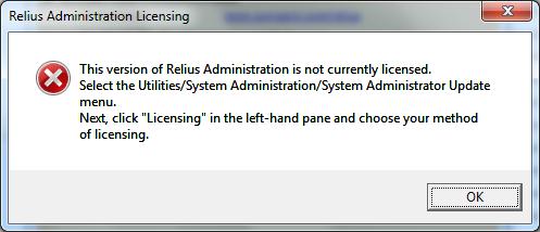 4 Licensing Relius Administration Licensing for Relius Administration must be renewed at version 19.1. Licensing is stored in the database.